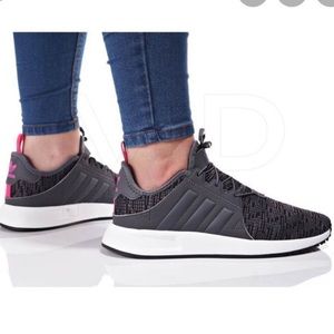 Adidas Women’s Pink and Grey Sneakers